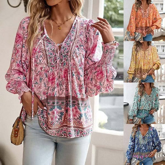 Sieviešu moderns krekls ar garām piedurknēm