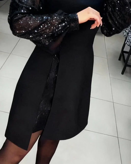 Eleganta kleita ar uzpūstām piedurknēm