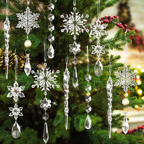 🎄Svētku izpārdošana🔥18 akrila eglīšu rotājumi