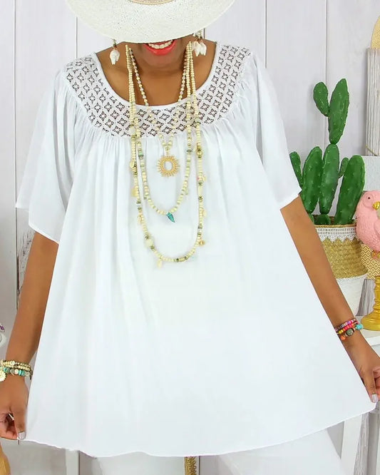 Sieviešu blūze ar mežģīnēm