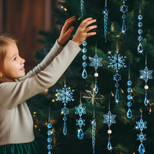 🎄Svētku izpārdošana🔥18 akrila eglīšu rotājumi