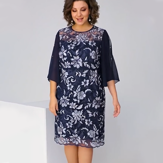 ✨Sieviešu midi kleita ar ziedu apdruku