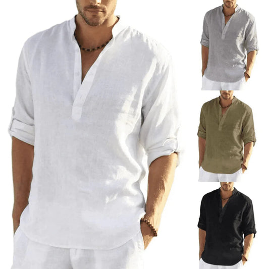 Vīriešu ikdienas lina krekls