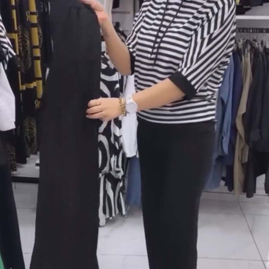 Sieviešu svītrains atpūtas komplekts