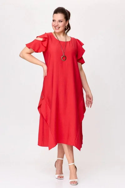 Eleganta kleita ar īsām piedurknēm