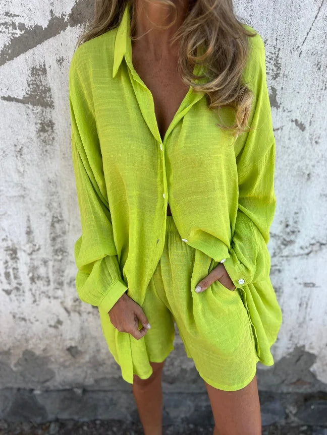 Divu daļu brīvā laika komplekts siltām laikapstākļiem