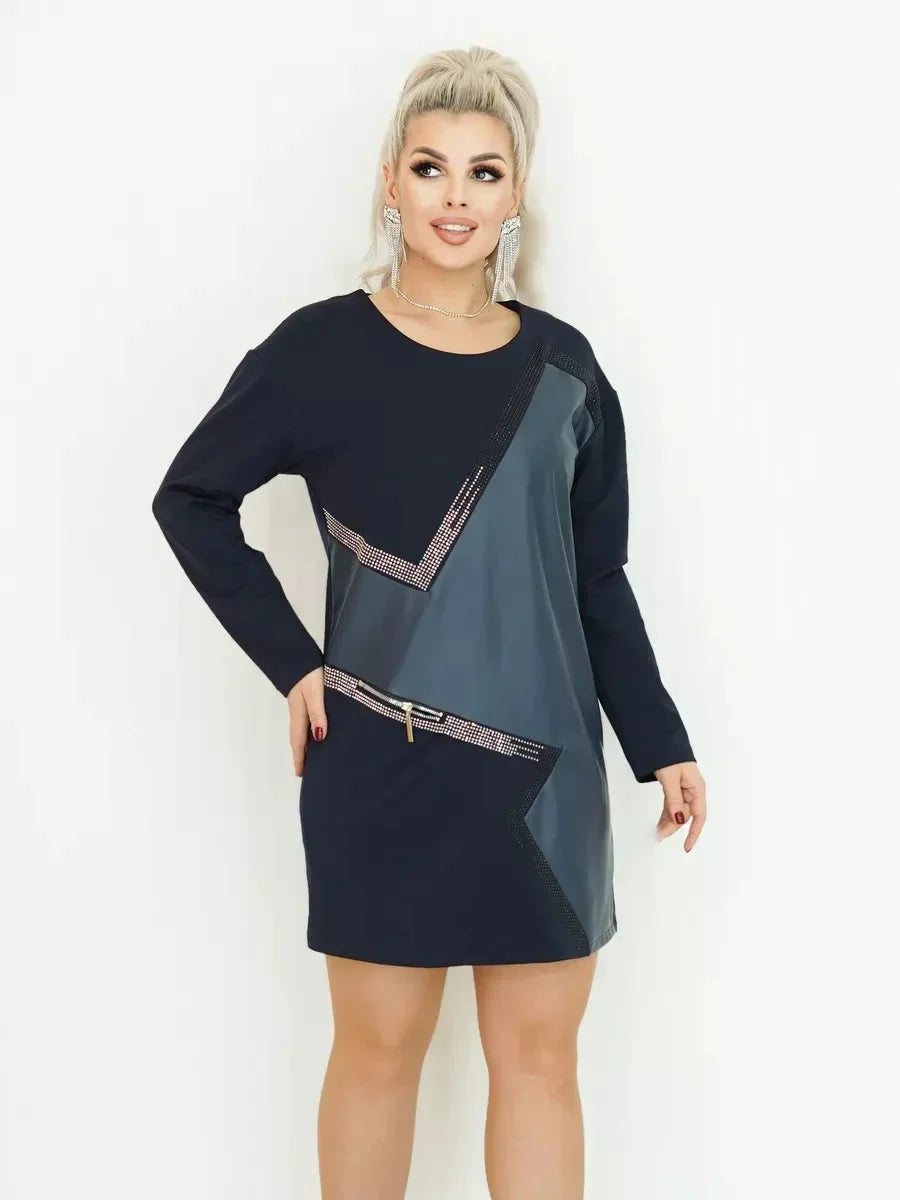 Modes un eleganta kleita ziemai
