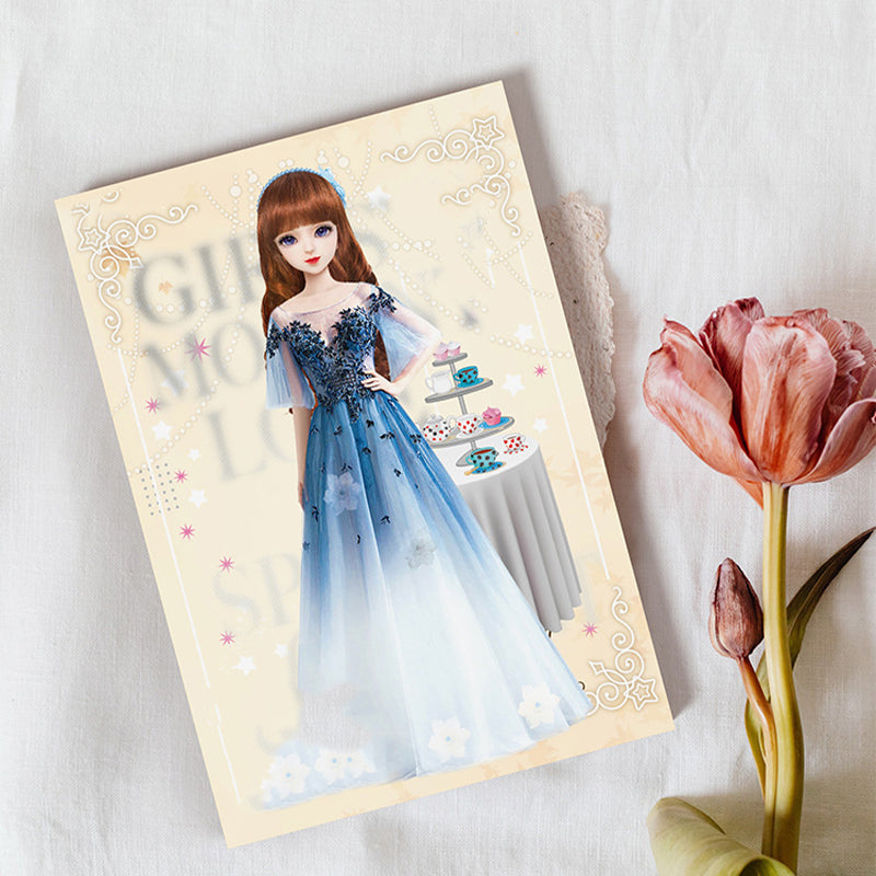 Magnetiskā papīra lelle princesei tērpt👸