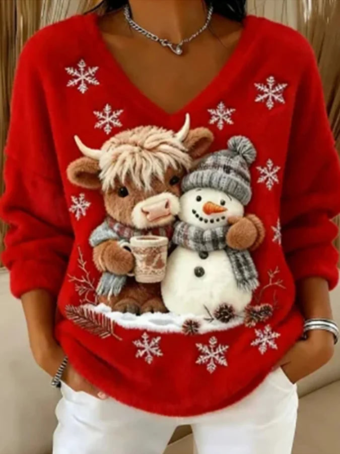 Ziemassvētku džemperis sievietēm