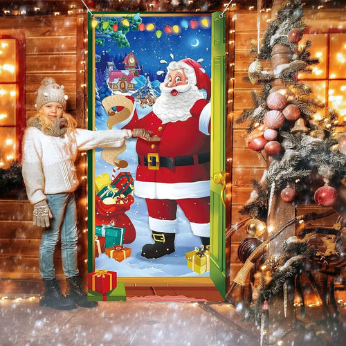 Ziemassvētku durvju/sienas vāks 91cm*203cm