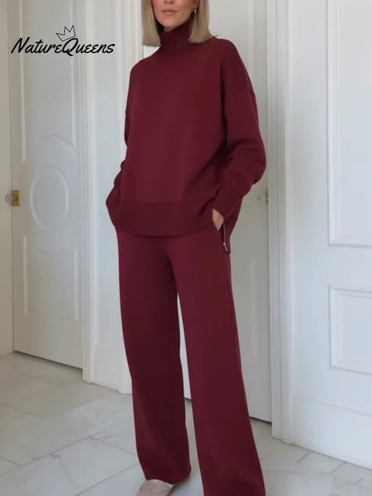 Divdaļīgs komplekts ar stāvapkakli