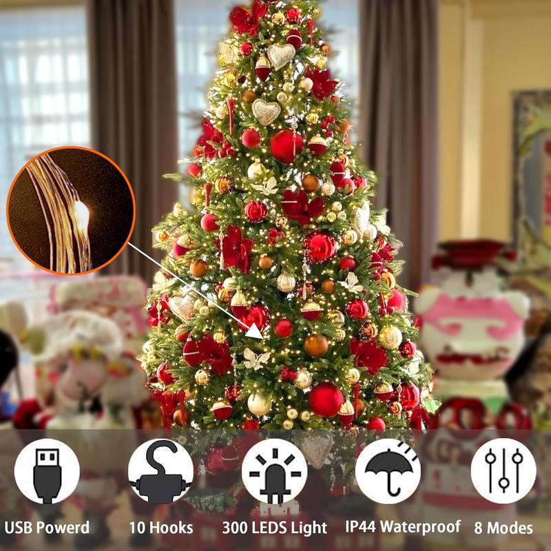 🎄Kristīgā laika izpārdošana💡300 LED Ziemassvētku gaismas aizkaru