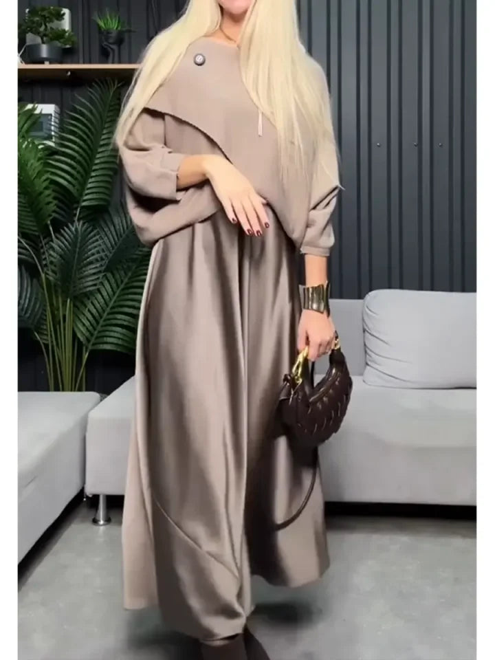 Divdaļīgs sieviešu komplekts: adīts džemperis un kleita