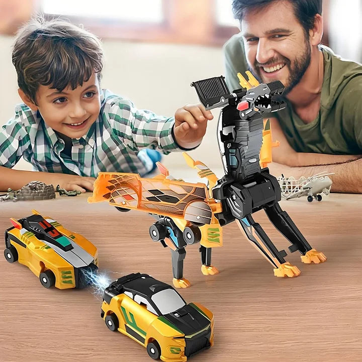 Transformer 2 in 1: dinozaurs un sacīkšu auto bērniem