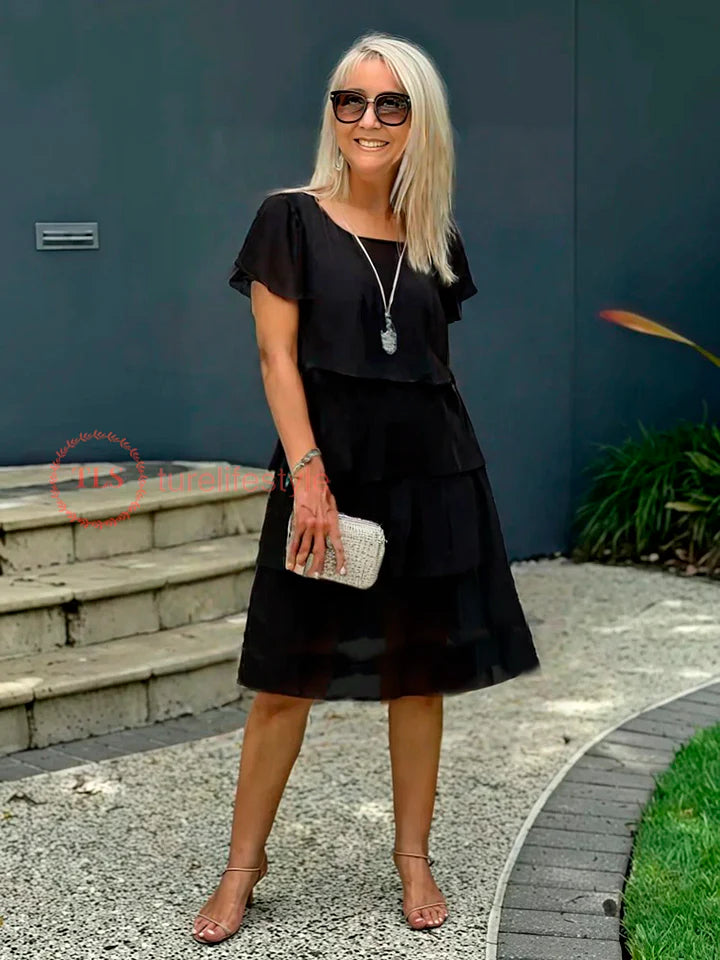 Brīva sieviešu kleita no šifona