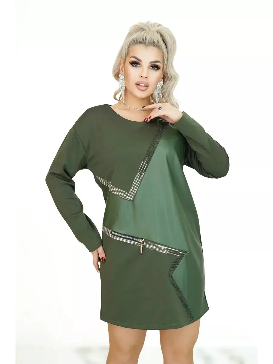 Modes un eleganta kleita ziemai