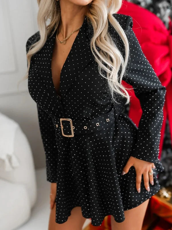 Žaketes kleita ar jostu