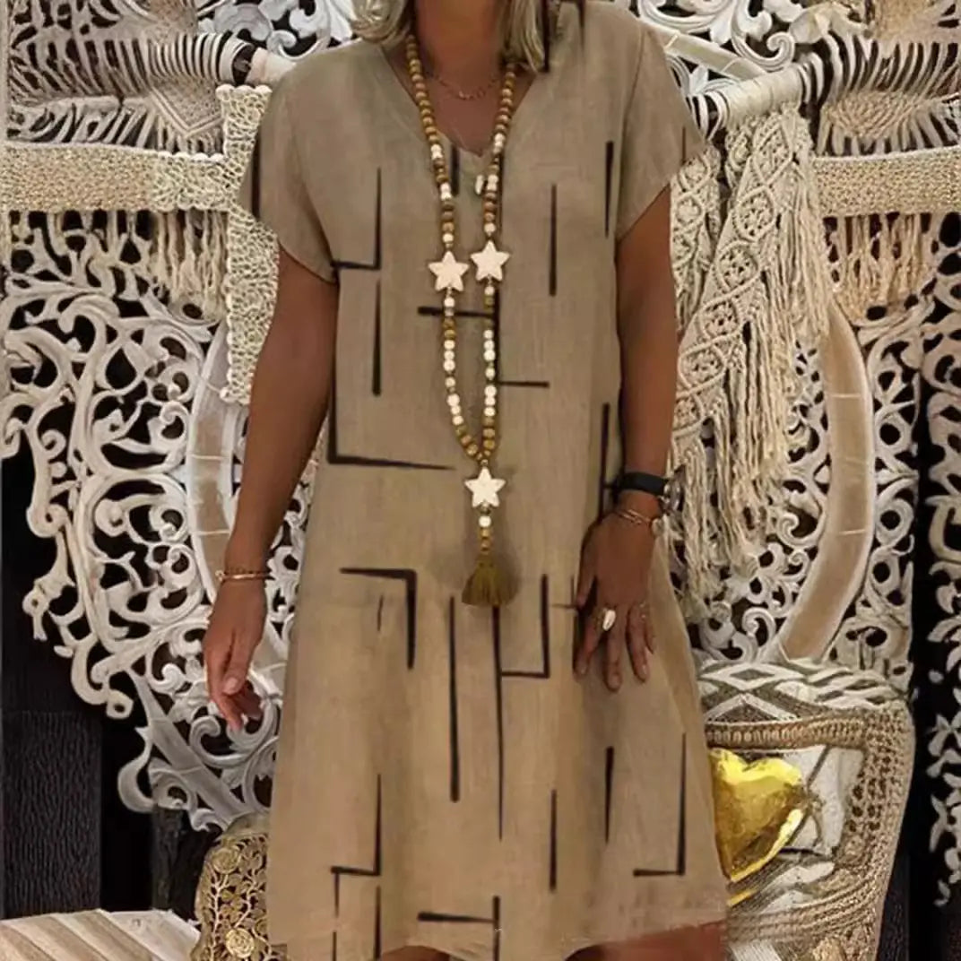 Ērta kokvilnas kleita