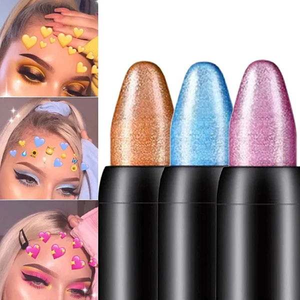 Mirdzošu un krāsainu acu zīmuļu komplekts 🌈 (15 vienības)