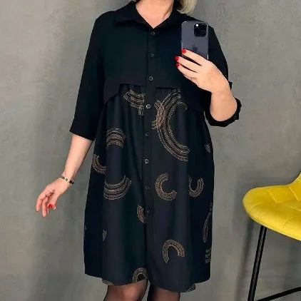 Izcila stila melna kleita