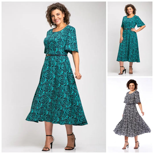 Ērta, brīvi krītoša kleita