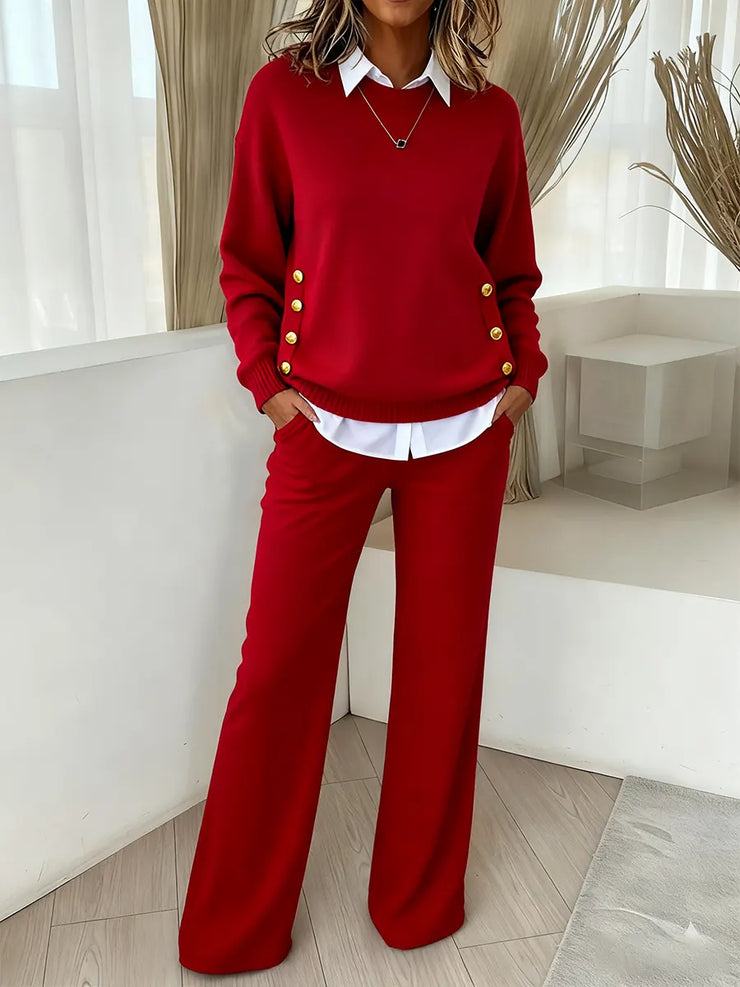 Sieviešu ērts divdaļīgs komplekts rudenim