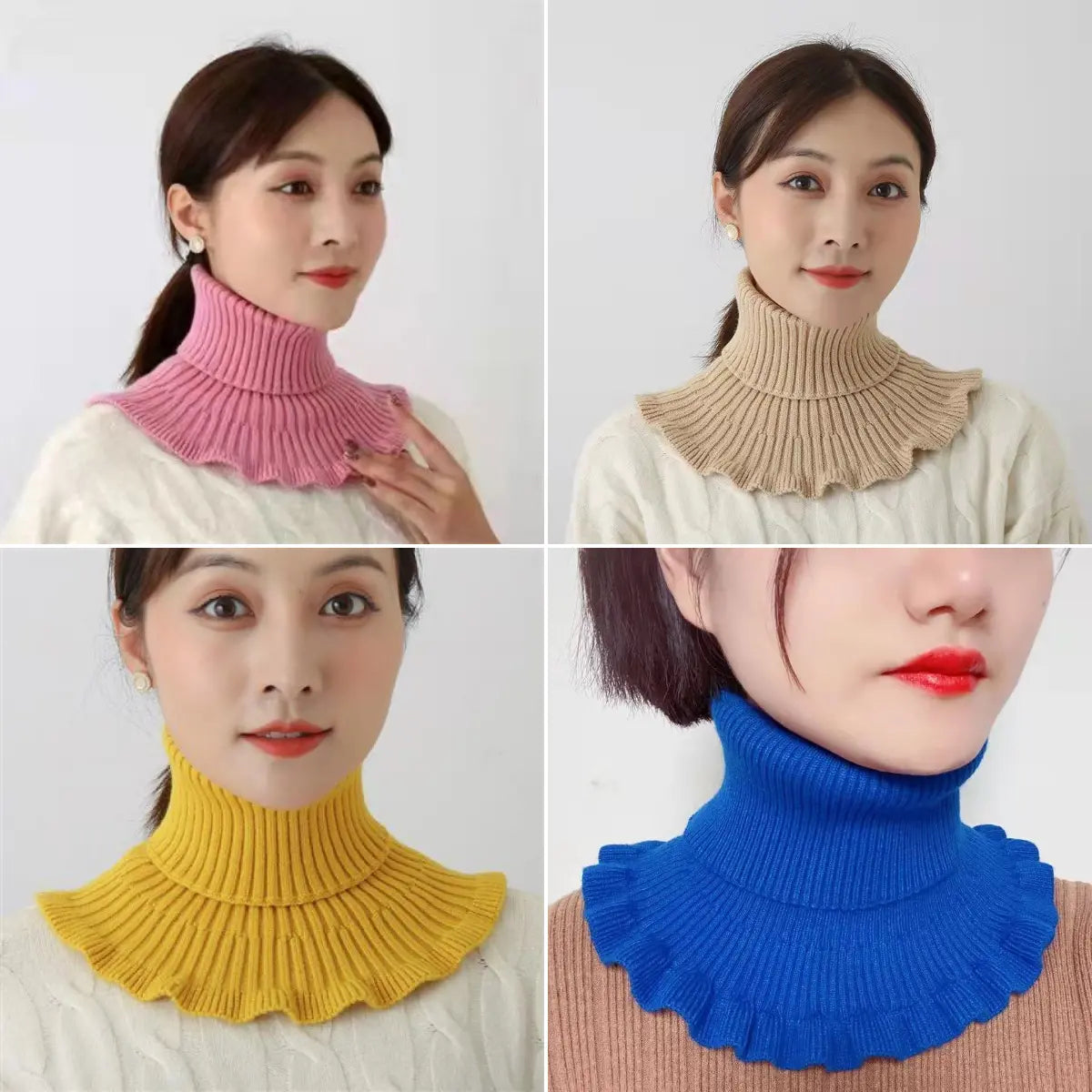 Adītas šalles komplekts 4 gab.