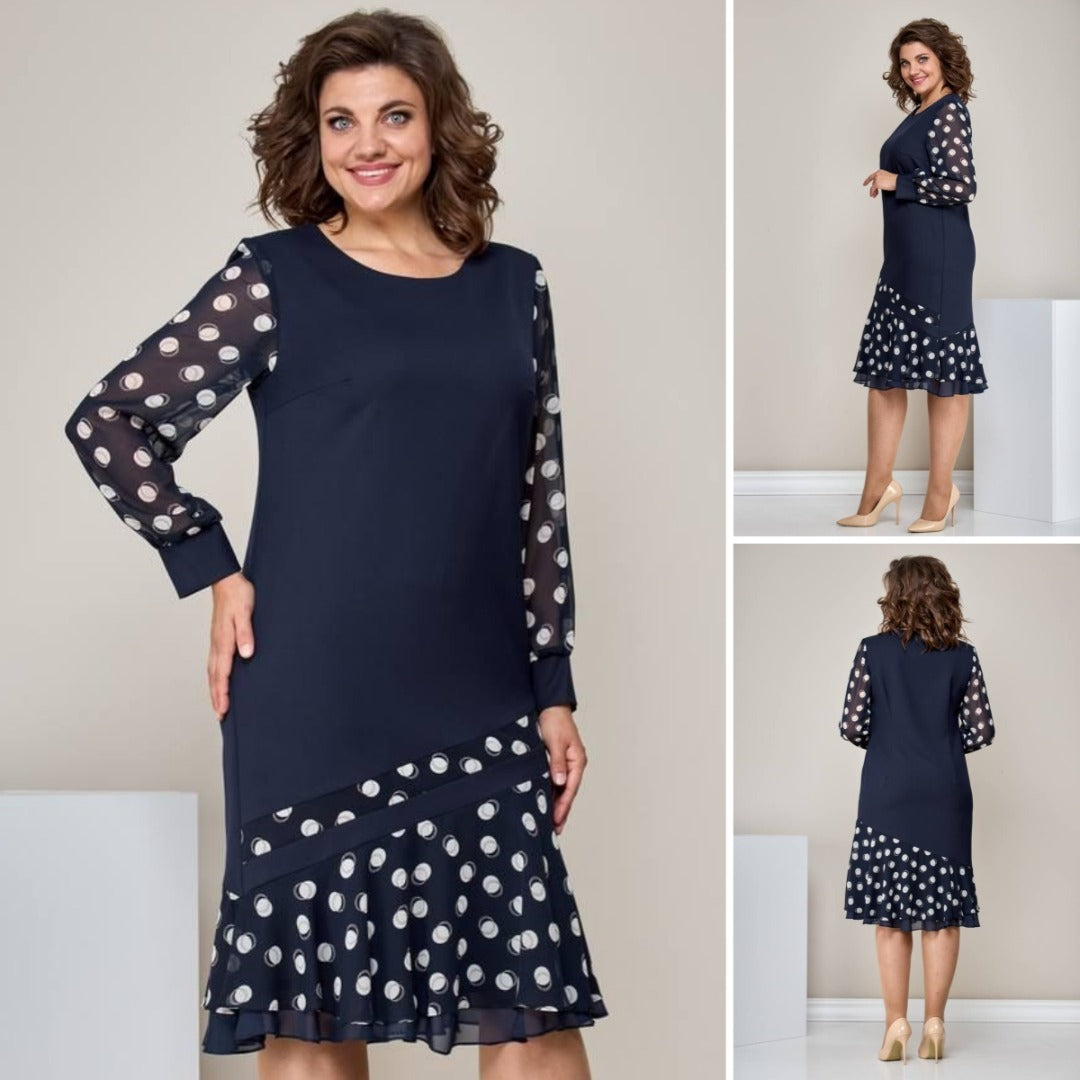 Eleganta kleita ar ekskluzīvām piedurknēm