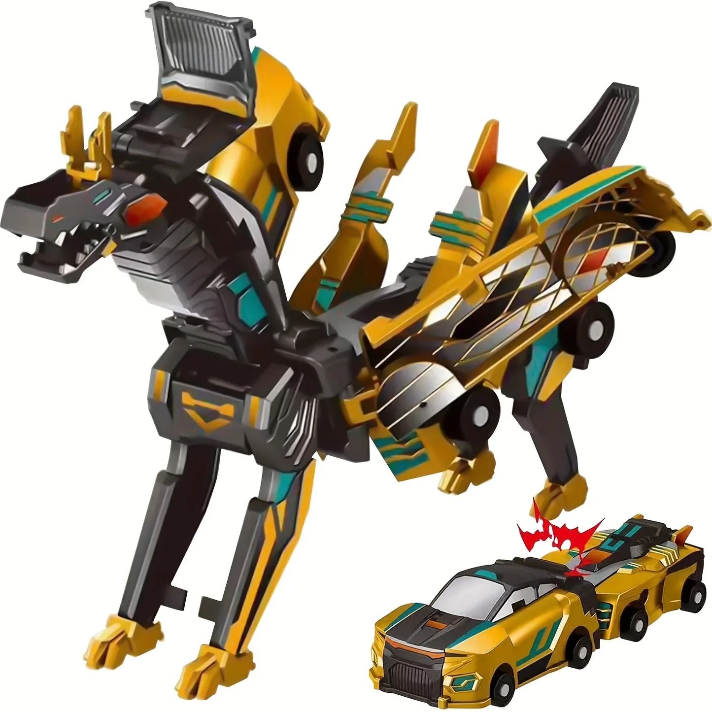 Transformer 2 in 1: dinozaurs un sacīkšu auto bērniem