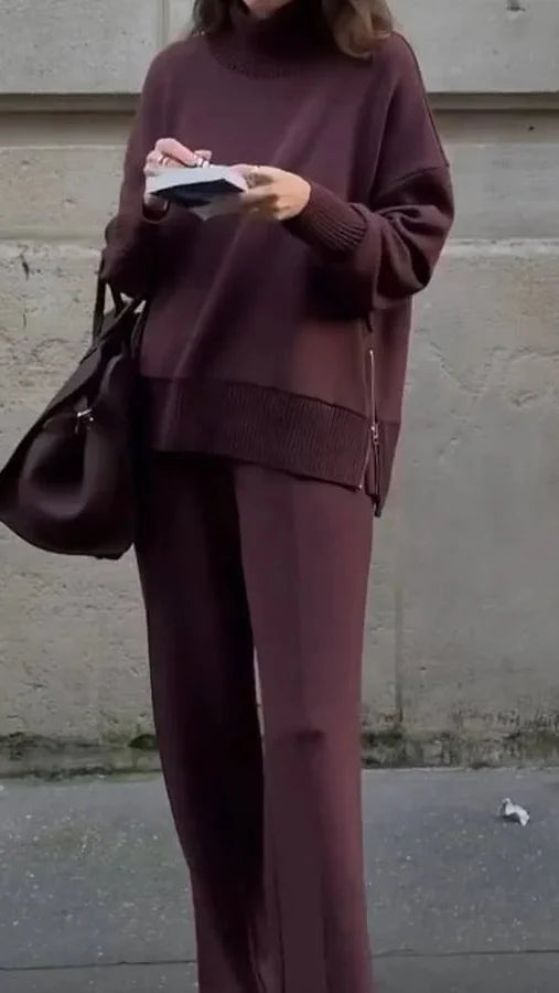 Modes augstas kakla ikdienas apģērbs