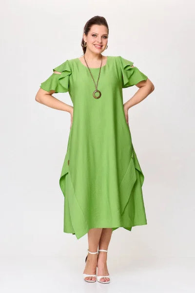 Eleganta kleita ar īsām piedurknēm