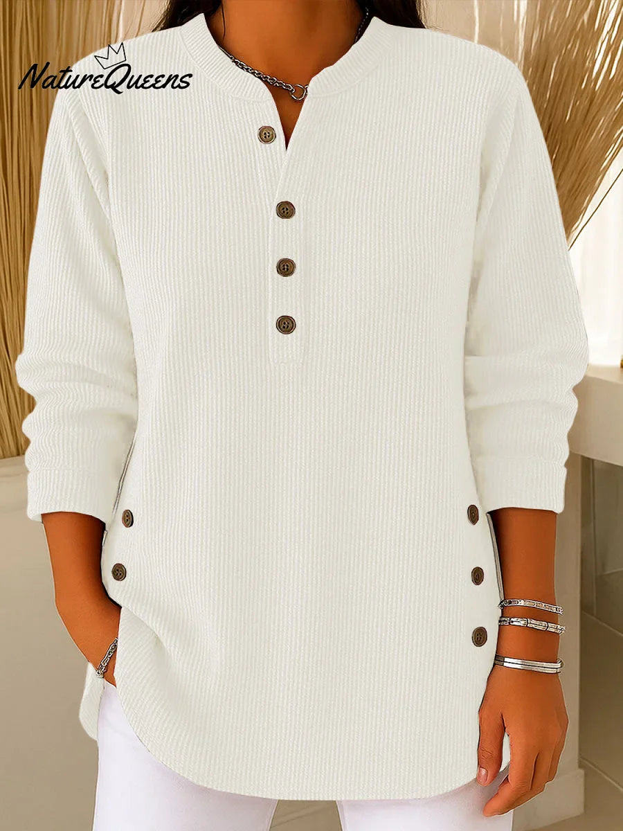 Sieviešu vienkrāsains kardigāns ar pogām