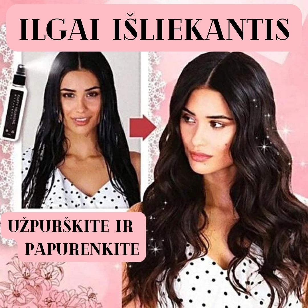 Natūralus plaukų tankinimo purškalas su augaliniais baltymais - prekinis.lt