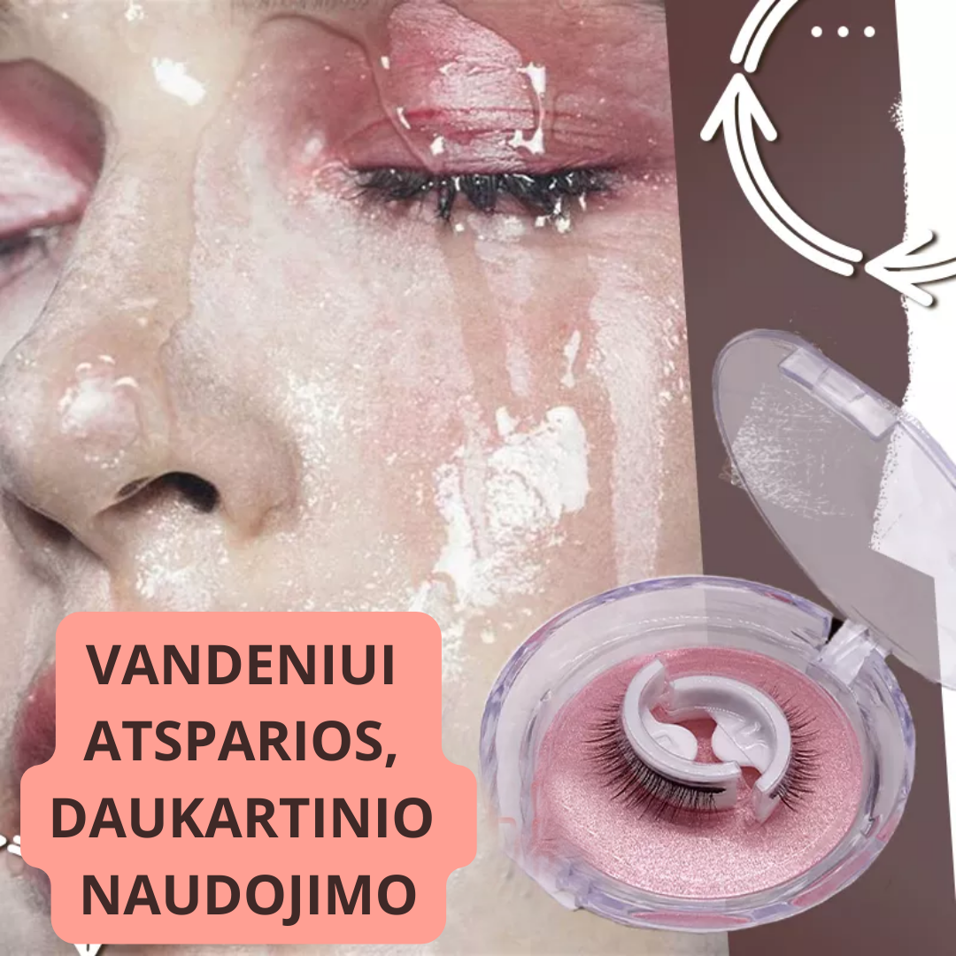 Neperšlampamos, lipnios, daugkartinio naudojimo dirbtinės blakstienos - prekinis.lt