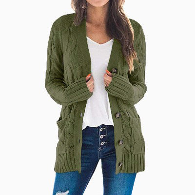 Sieviešu rudens džemperis ar midi rakstu