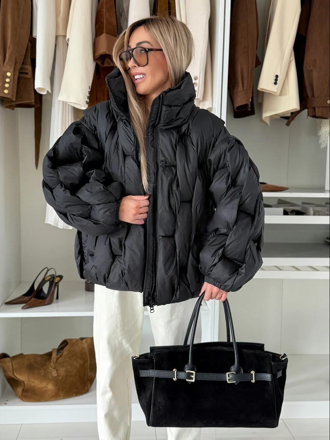 Sieviešu brīvā laika jaka ar apkakli