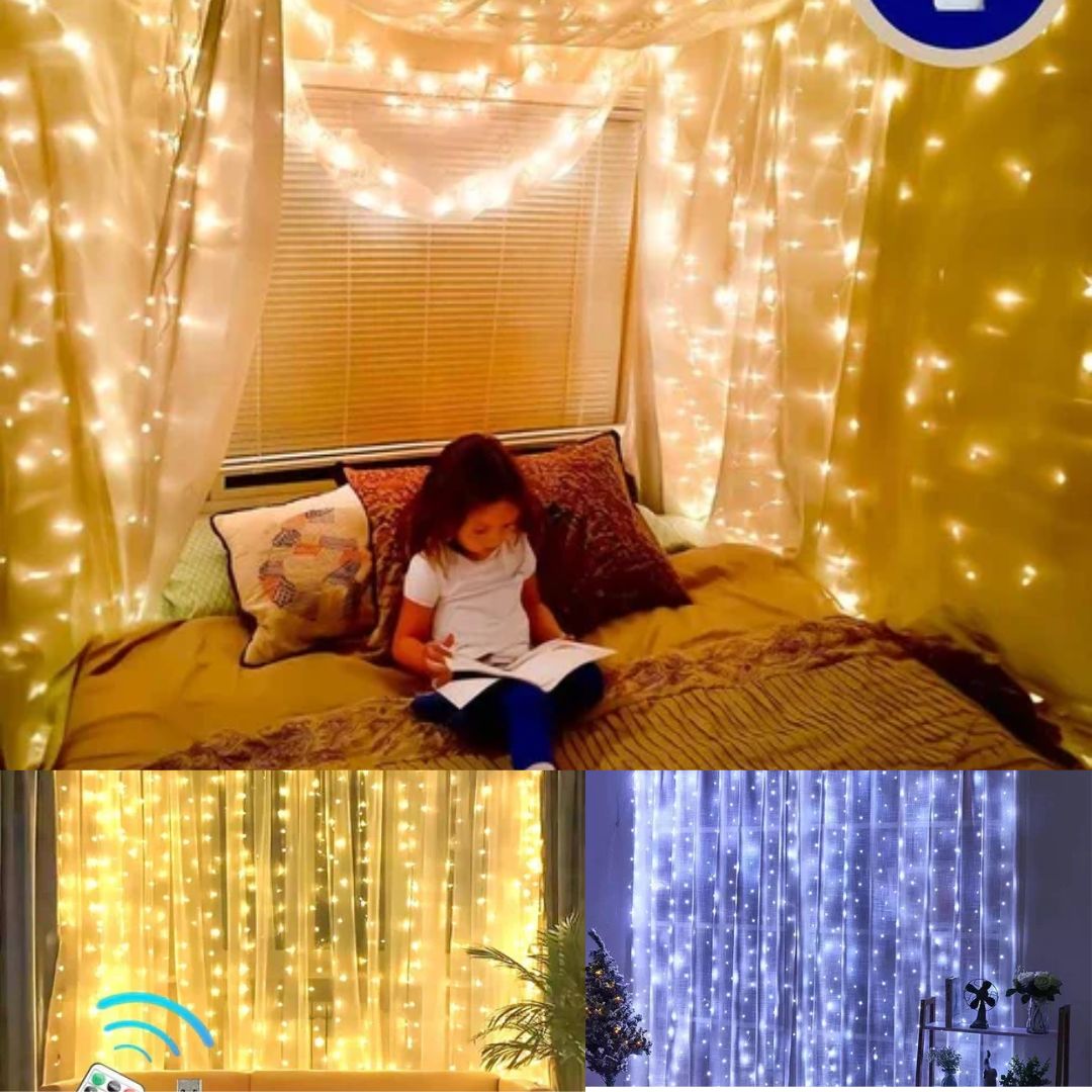 🎄Kristīgā laika izpārdošana💡300 LED Ziemassvētku gaismas aizkaru