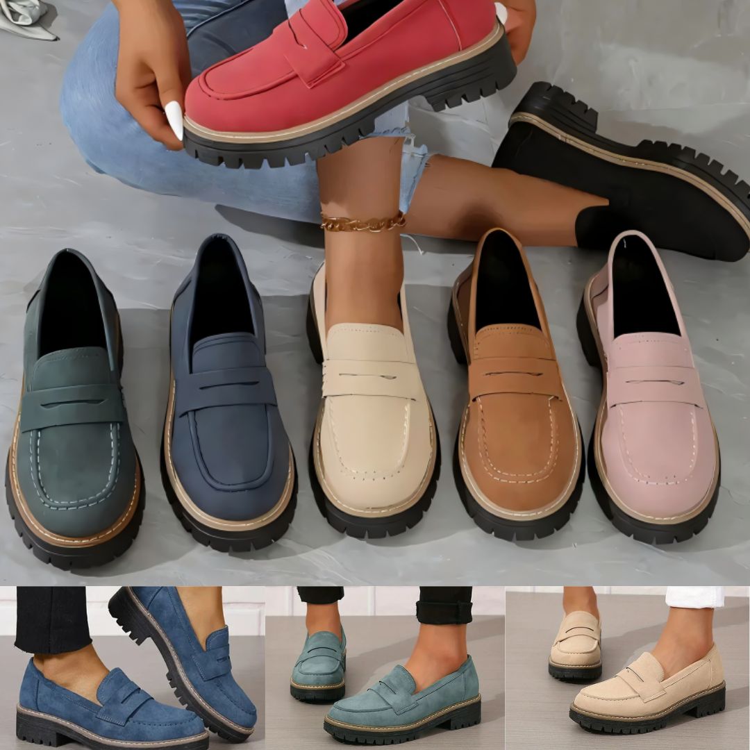 Ērti sieviešu rudens mokasīni