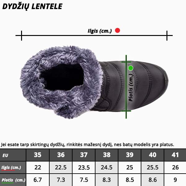 Neperšlampantys žieminiai batai su termoapsauga - prekinis.lt