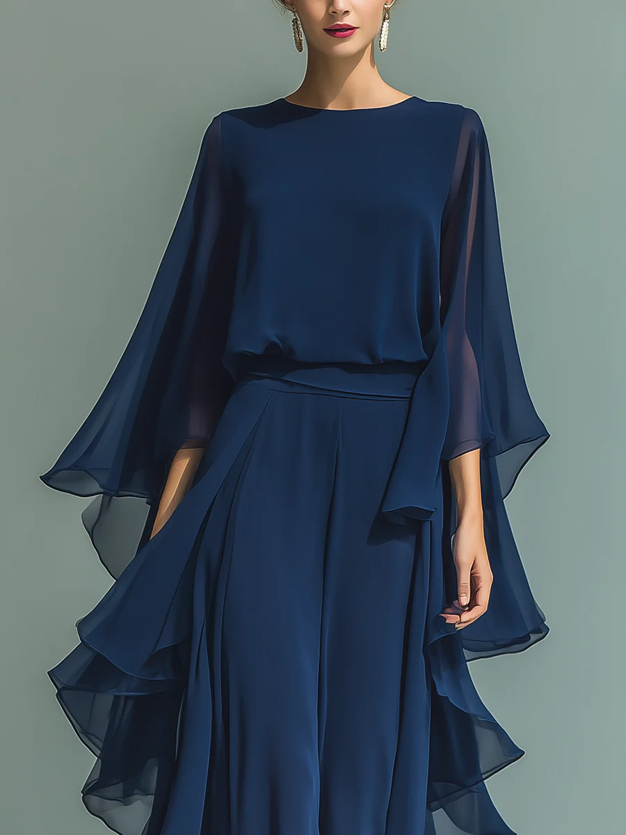 Elegants komplekts ar volāniem