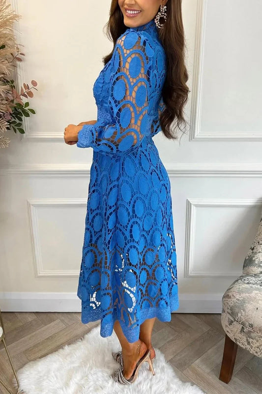 Sieviešu ikdienas kleita ar garajām piedurknēm