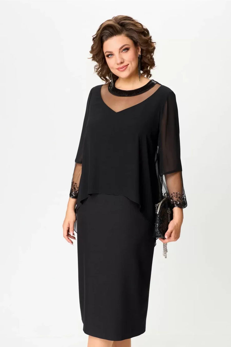 Melna, krāšņa un eleganta kleita