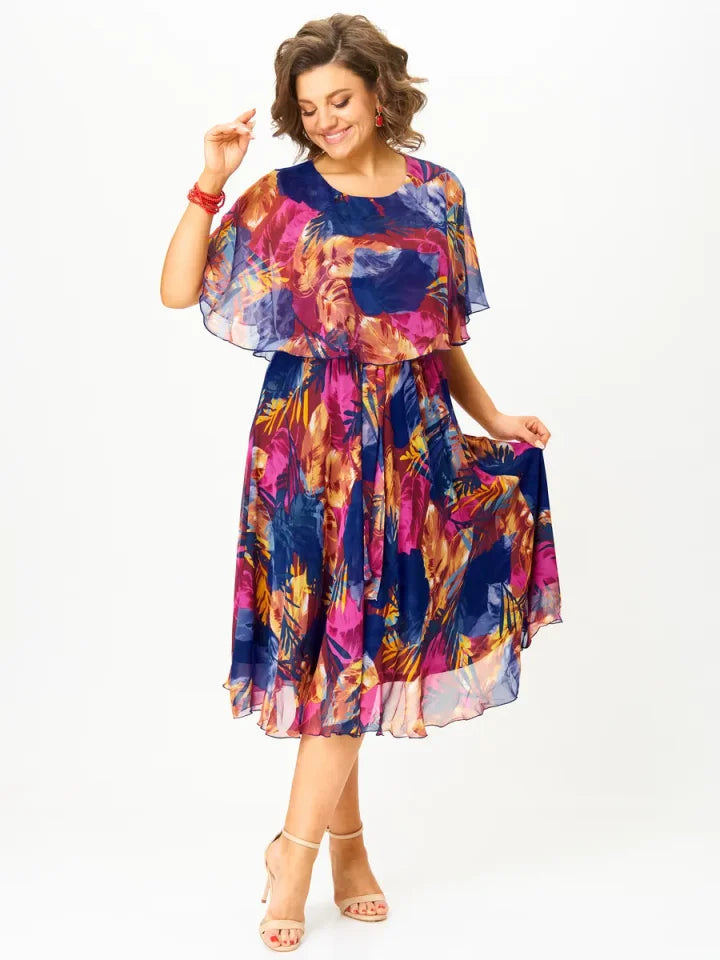 Krāsaina vasaras sieviešu kleita