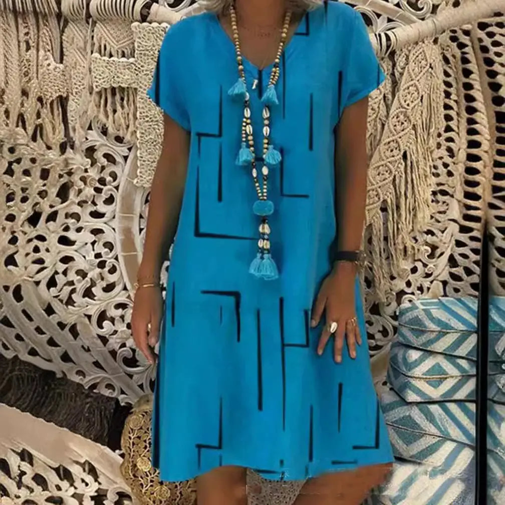 Ērta kokvilnas kleita