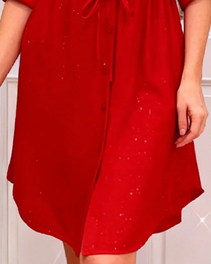 Sarkana krekla kleita