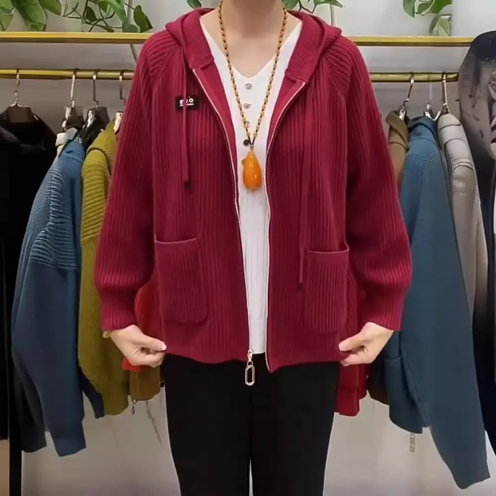 Sieviešu džemperis ar kapuci