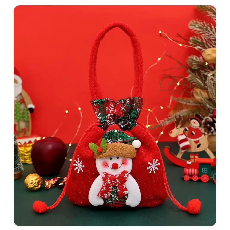 Auduma Ziemassvētku maisiņi (4 gab.)