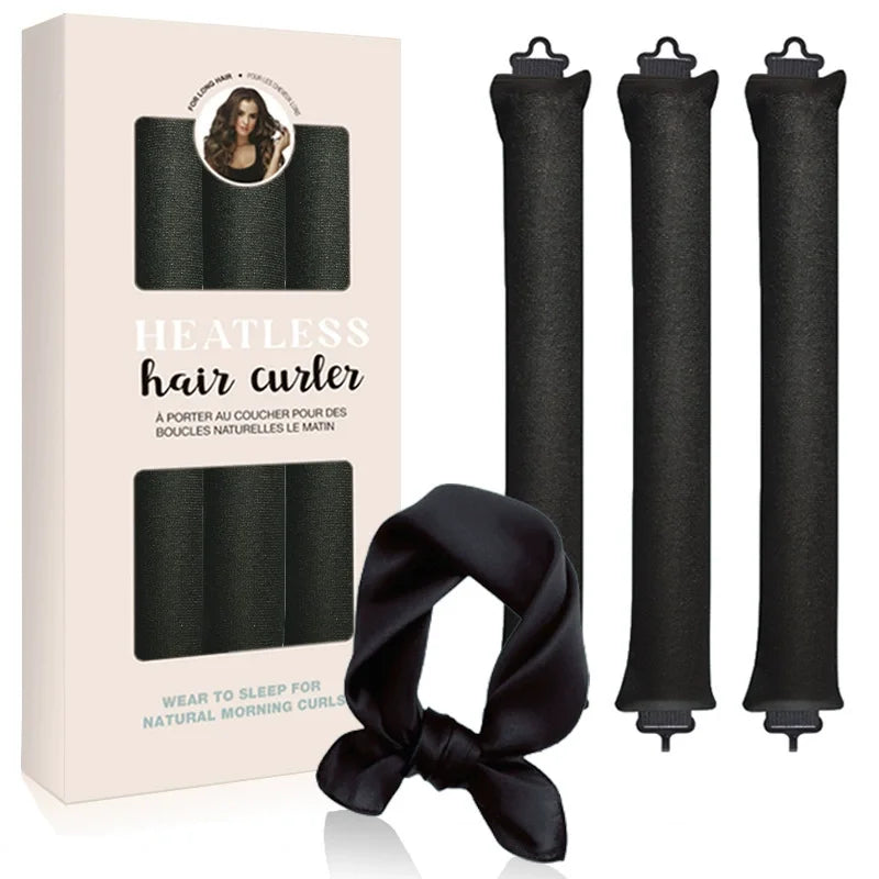 Satinēta matu lokņu komplekts