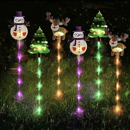 🎄🎁6 kustīgu Ziemassvētku gaismiņu iepakojums