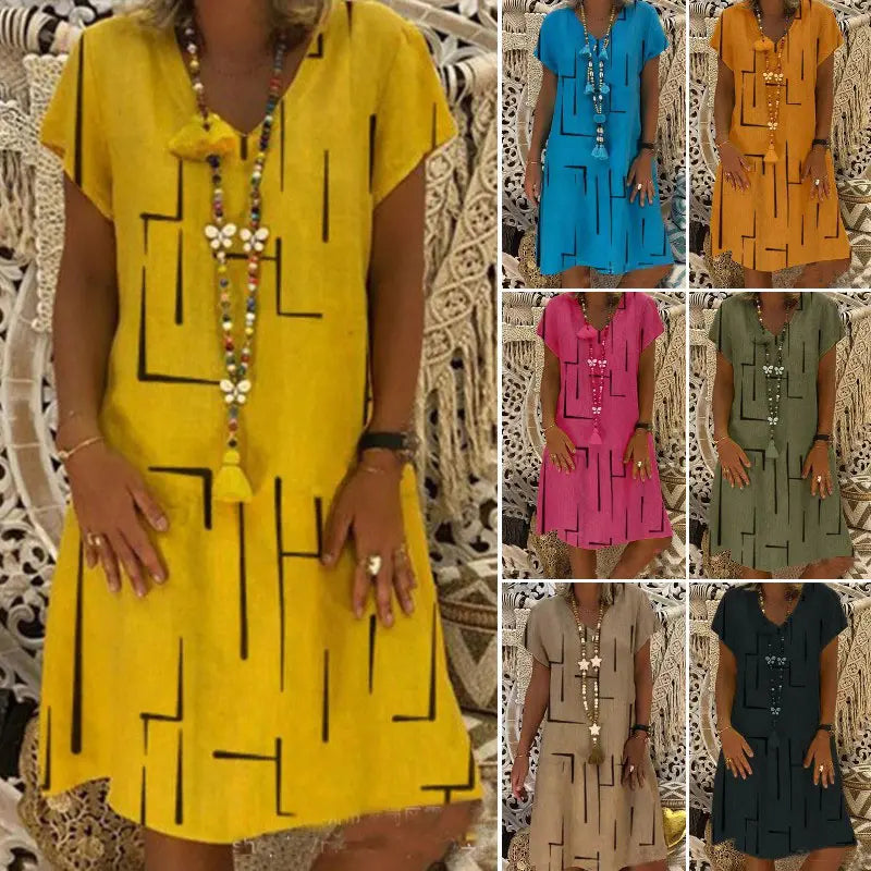 Ērta kokvilnas kleita